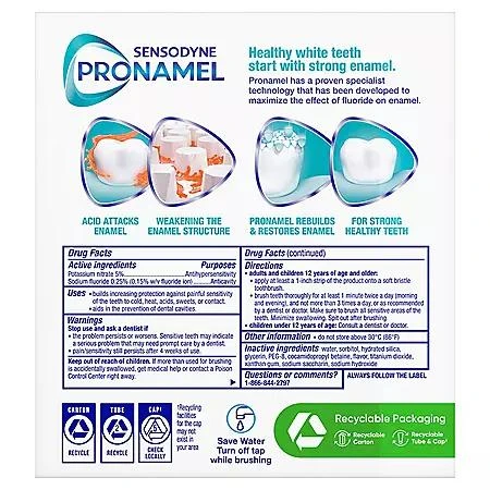 Sensodyne Sensodyne Pronamel Gentle Whitening Toothpaste for Sensitive Teeth, Alpine Breeze, 6.5 oz., 4pk. 2