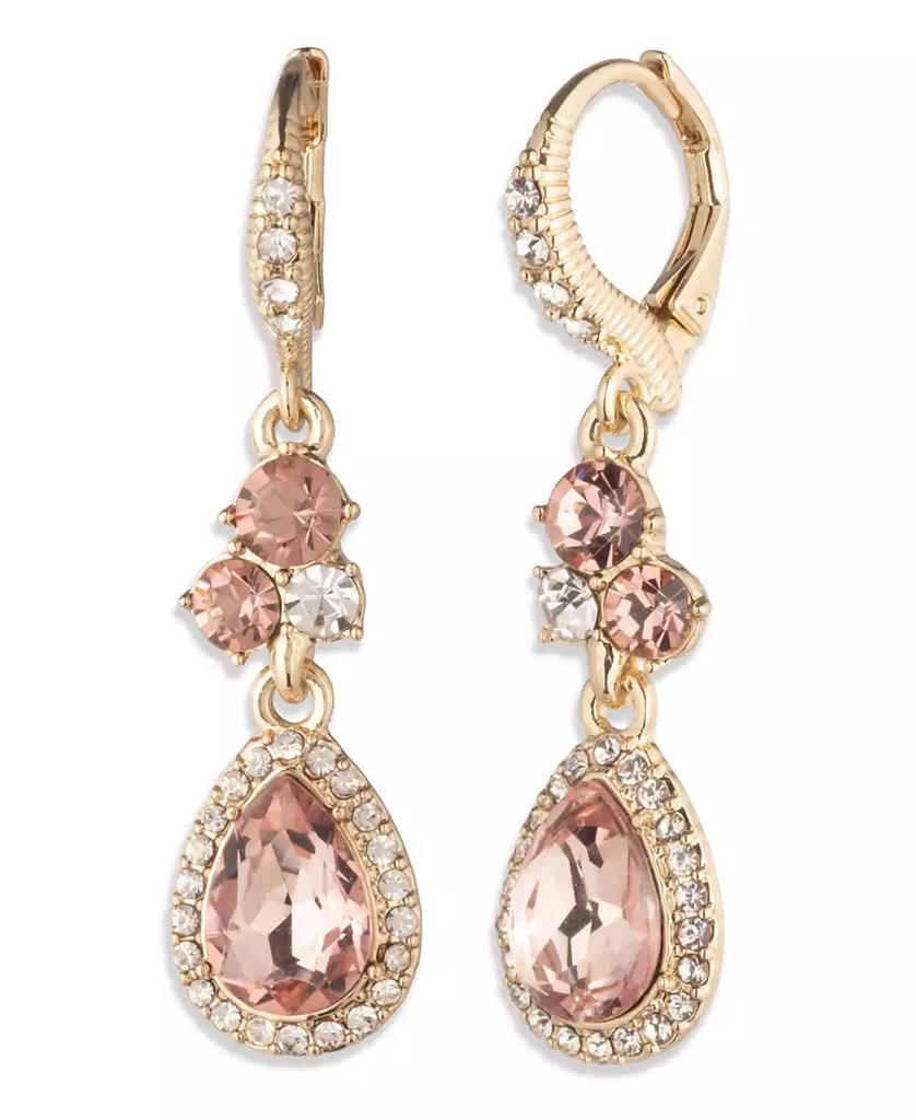 Givenchy Glass Stone Double Drop Earrings