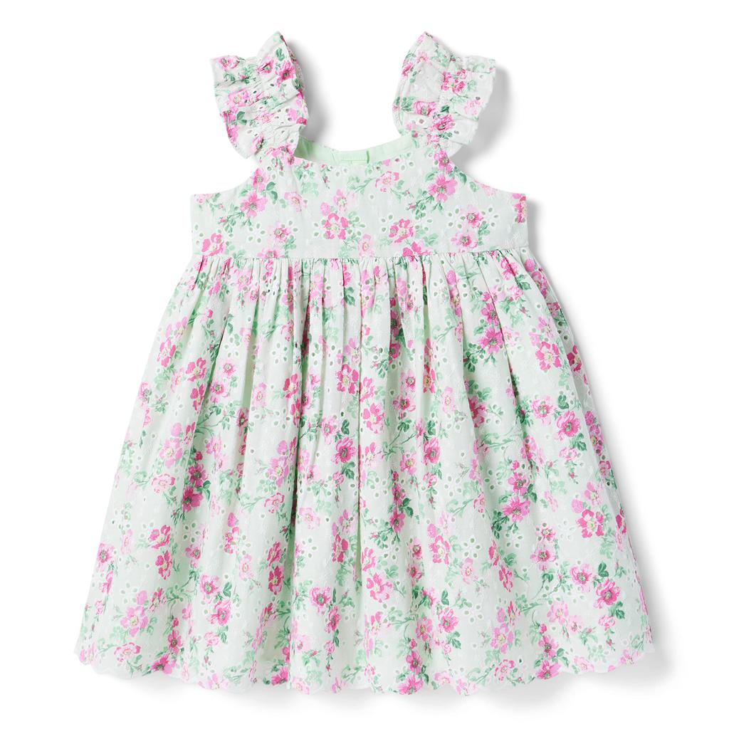 Janie and Jack Floral Dress (Toddler/Little Kids/Big Kids)