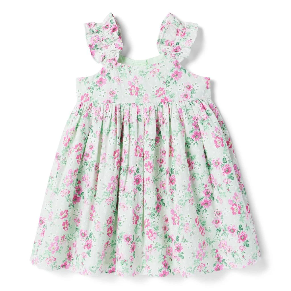 Janie and Jack Floral Dress (Toddler/Little Kids/Big Kids) 1