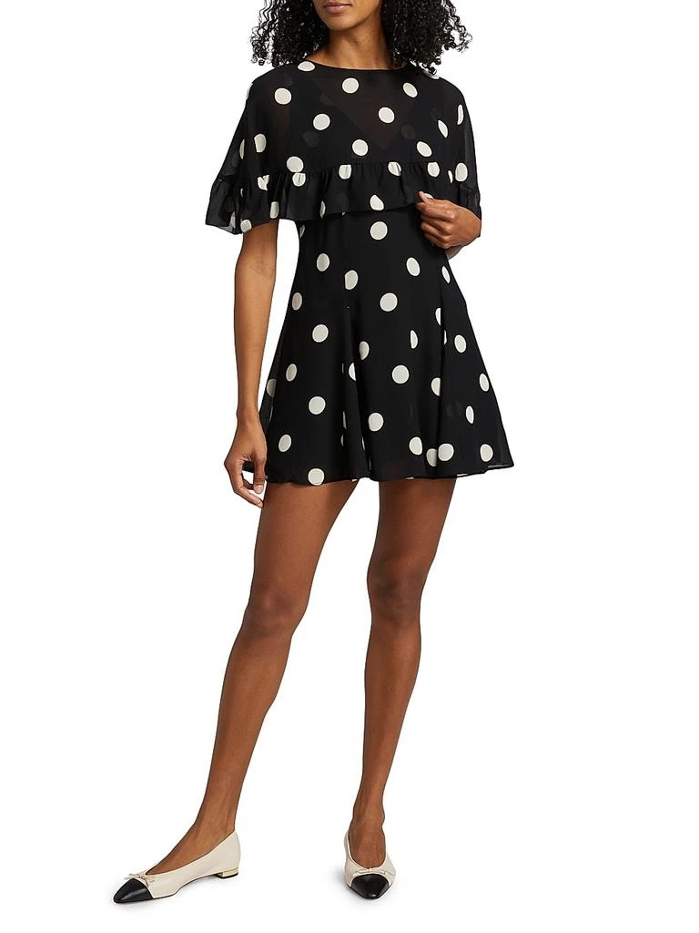 Reformation Zelena Two-Piece A-Line Minidress & Shawl 2