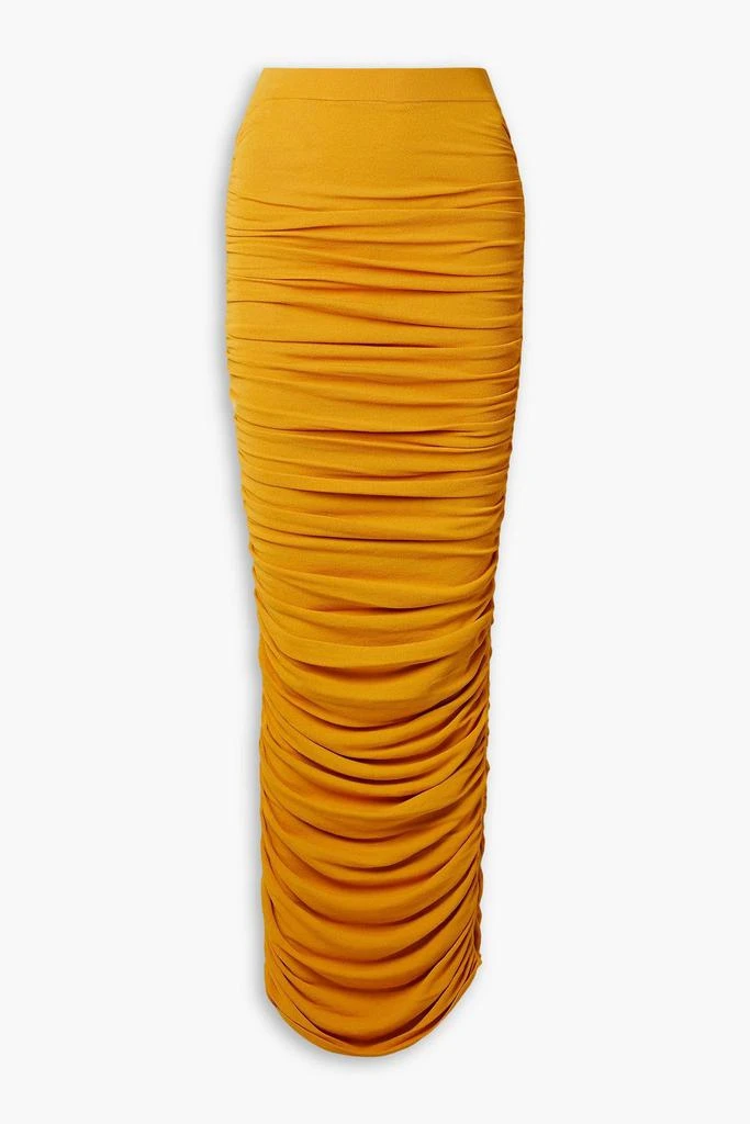 Altuzarra Chukwu ruched knitted maxi skirt 1