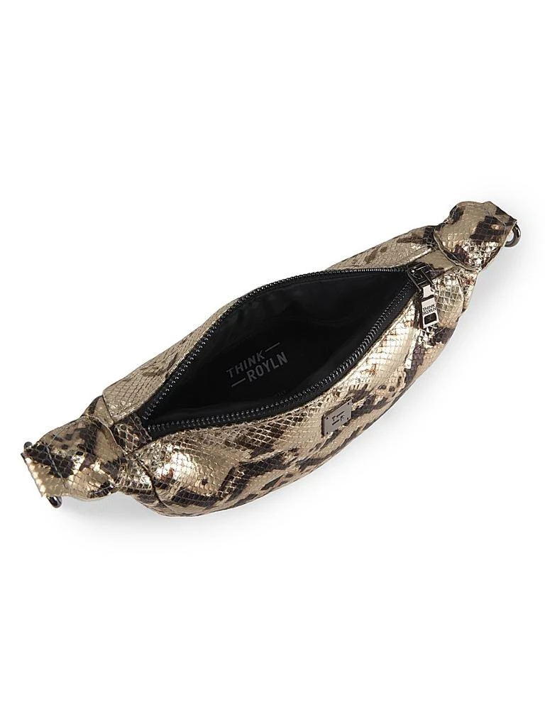 Think Royln Tiny Dancer Snake-Embossed Leather Belt Bag 6