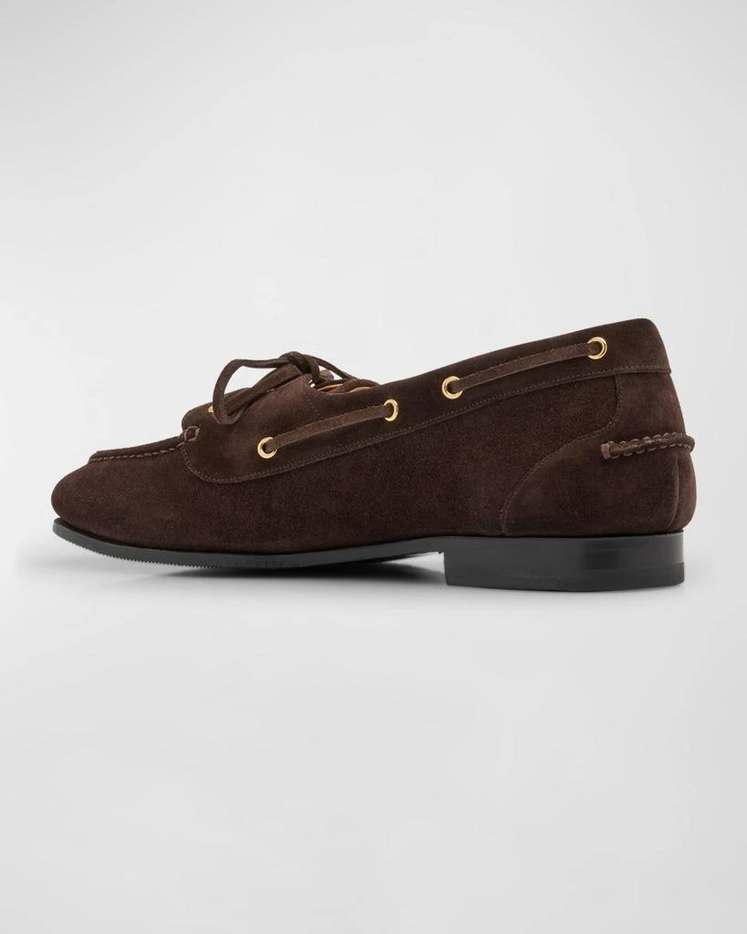 Bally Men's Plume Leather Boat Shoes 4