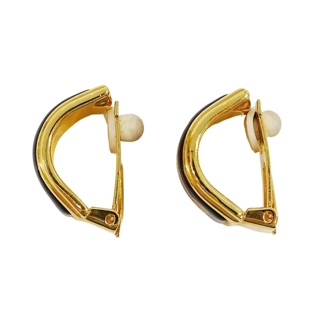 Hermes gold gold Plating Clip Earrings (Pre-Owned) 2