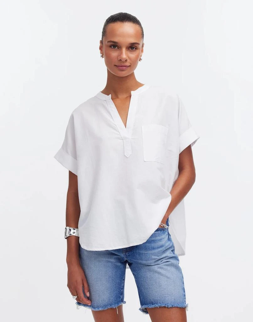Madewell Lakeline Popover Shirttail Top 1