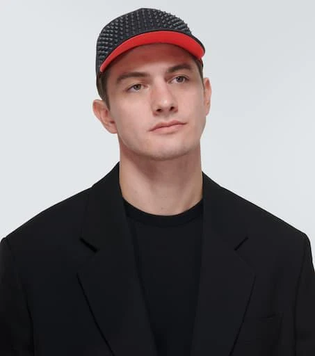 Christian Louboutin Enky Spikes cotton baseball cap 2