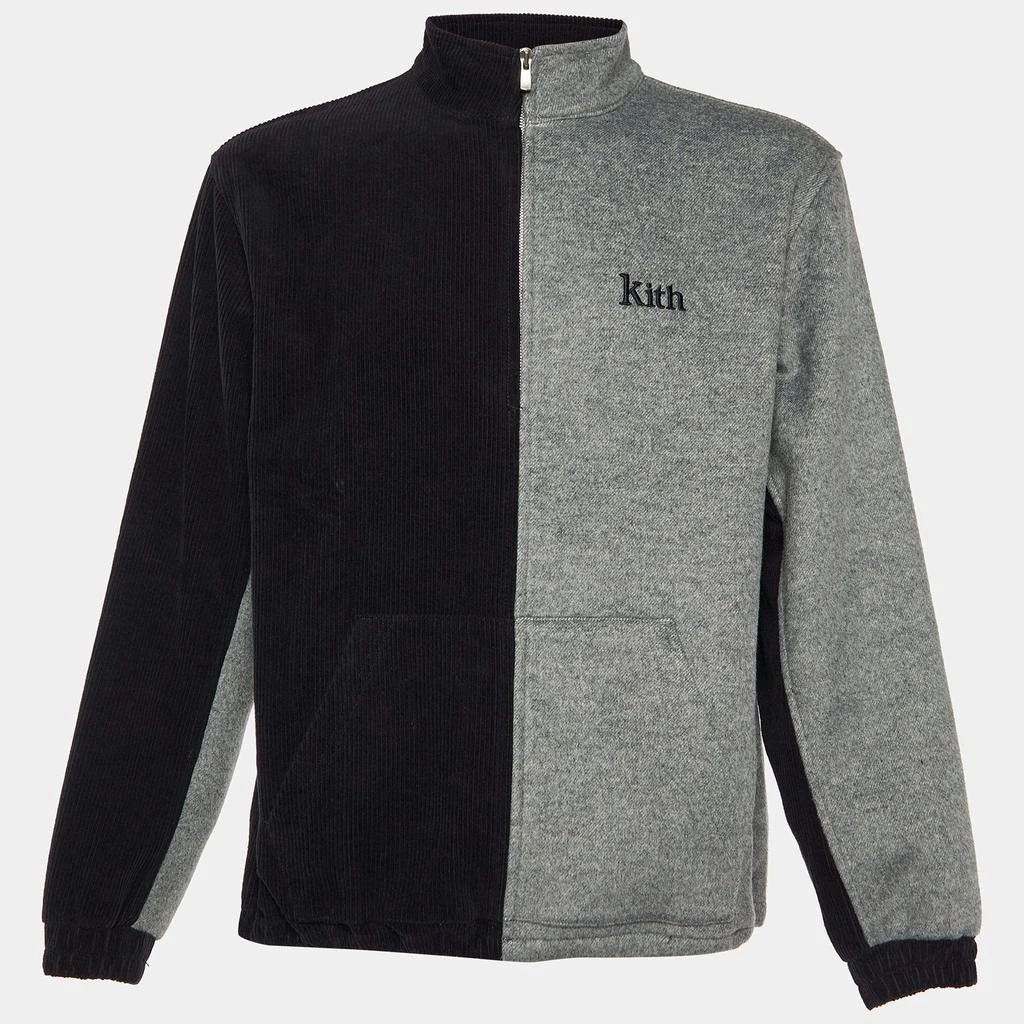 Kith Kith Black & Grey Wool Zip Front Jacket M 1