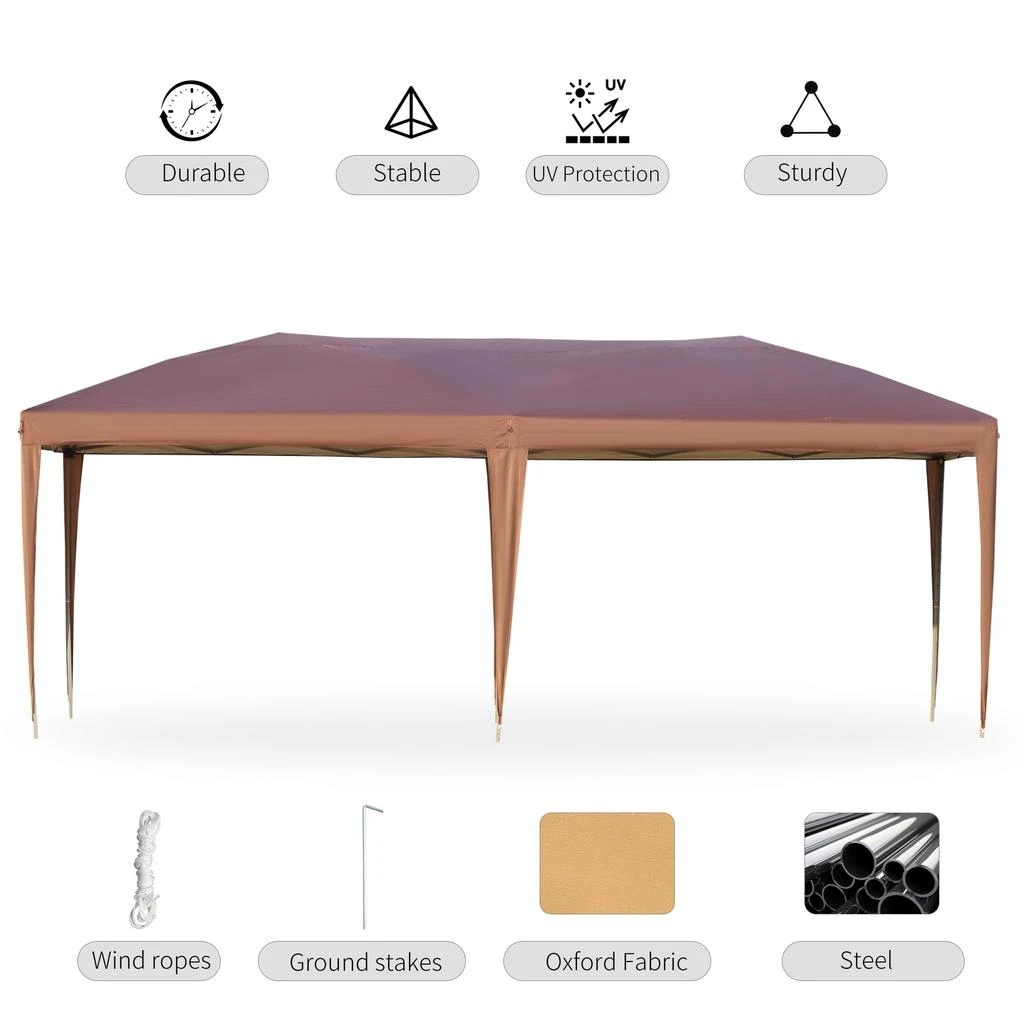 Streamdale Furniture Streamdale 10' x 19.2' Pop Up Canopy Tent 6