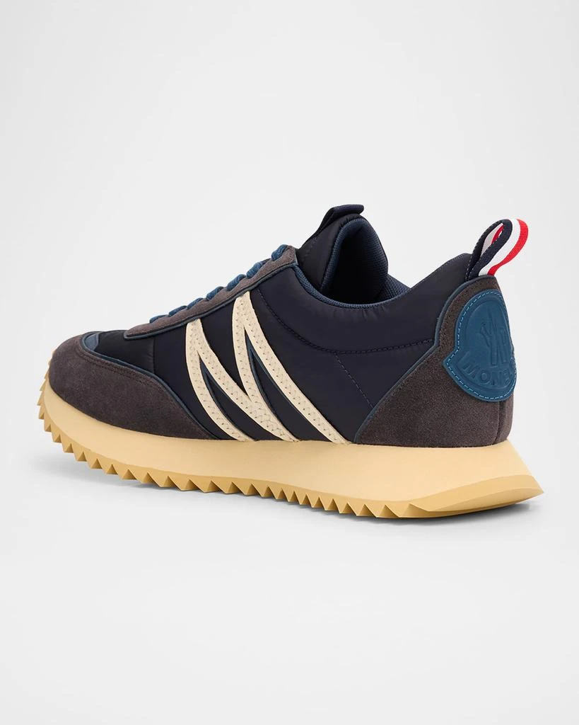Moncler Men
s Pacey Nylon and Suede Runner Sneakers 4