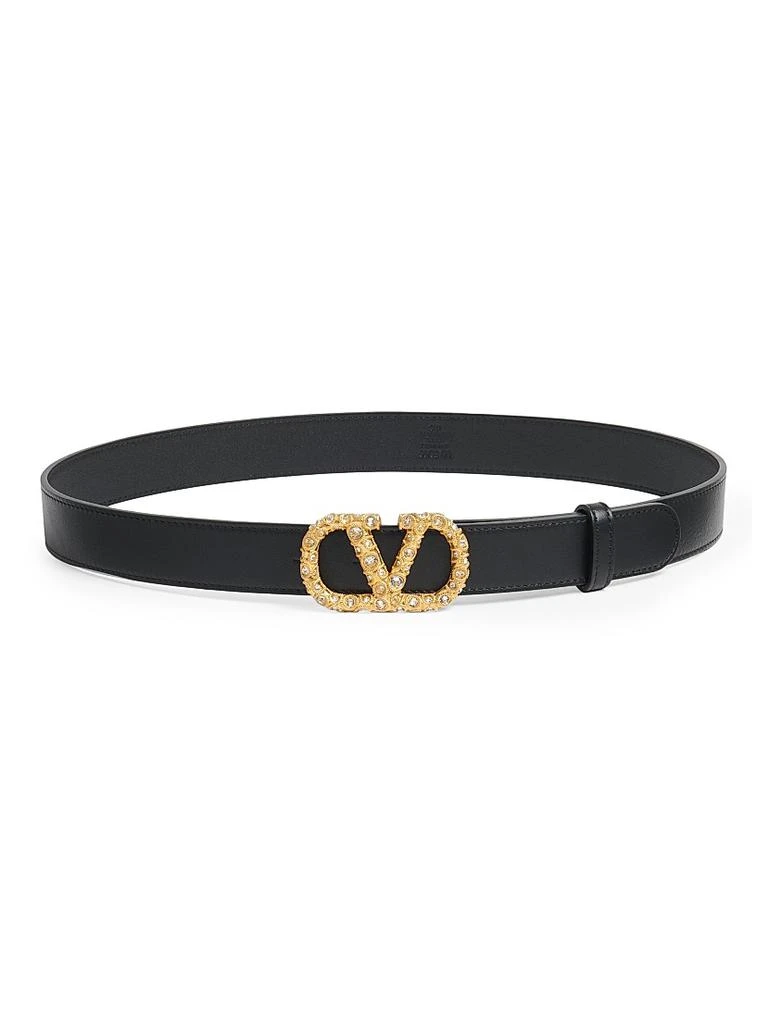 Valentino Valentino Belty skinny belt with gold hardware in  display picture 3