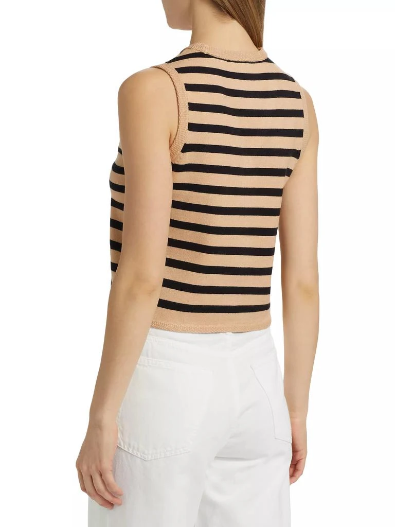Design History Striped Knit Sweater Vest 5