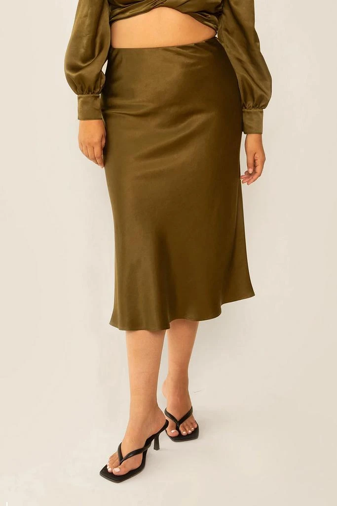 Whimsy and Row Whimsy + Row Donna Tencel Midi Skirt 3