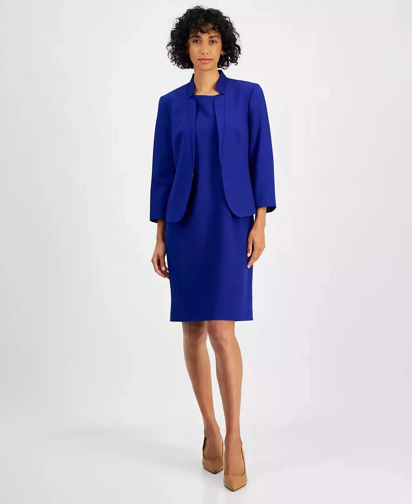 Le Suit Women's 3/4-Sleeve Dress Suit, Regular & Petite 1
