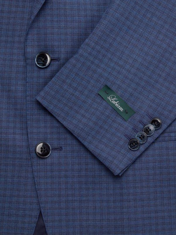 Lubiam Plaid Check Wool Blend Suit 3