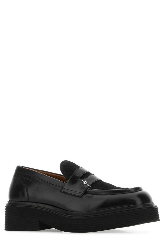 Marni Marni Pierced Hair Slip-On Loafers 2