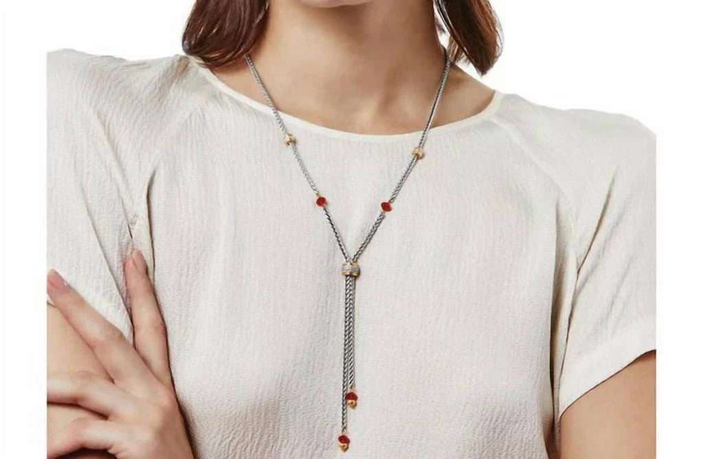 Brighton Brighton - Women
s Meridian Two Tone Petite Y Necklace 4