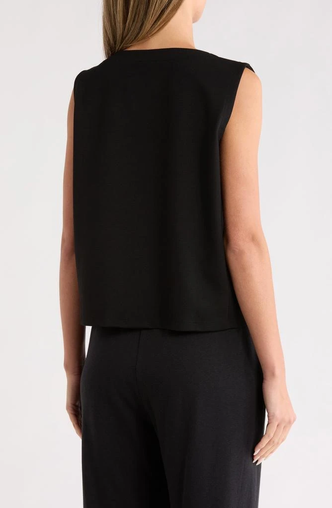 Eileen Fisher V-Neck Button Front Vest 2