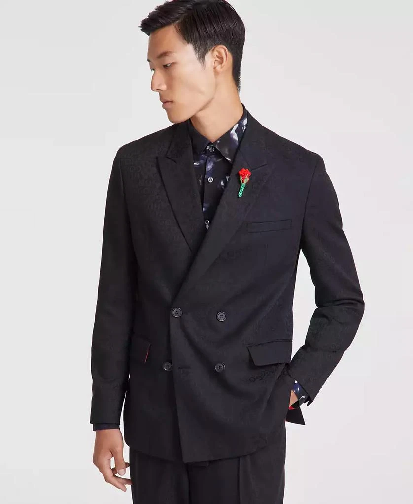 Hugo Boss Men's Modern-Fit Double-Breasted Suit Separate Jacket 1