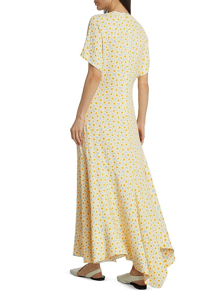 knee length dresses for ladies The Daisy Block Print Maxi 🚨 FINAL SALE 🚨 – blueheronboutique