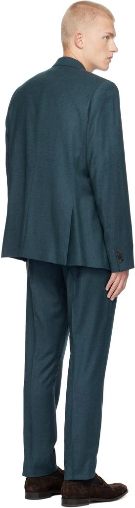 Paul Smith Blue Overdyed Wool-Cashmere Flannel Suit 3