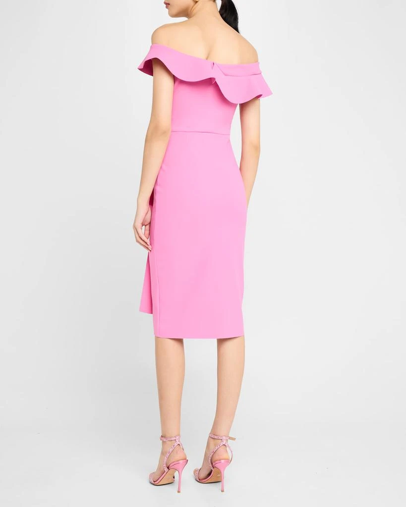 Chiara Boni Nidandre Off-Shoulder Ruffle Midi Dress 3