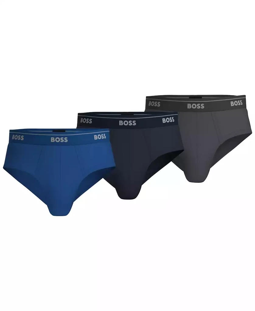Hugo Boss Men
s 3-Pack Classic Assorted Color Solid Briefs 1