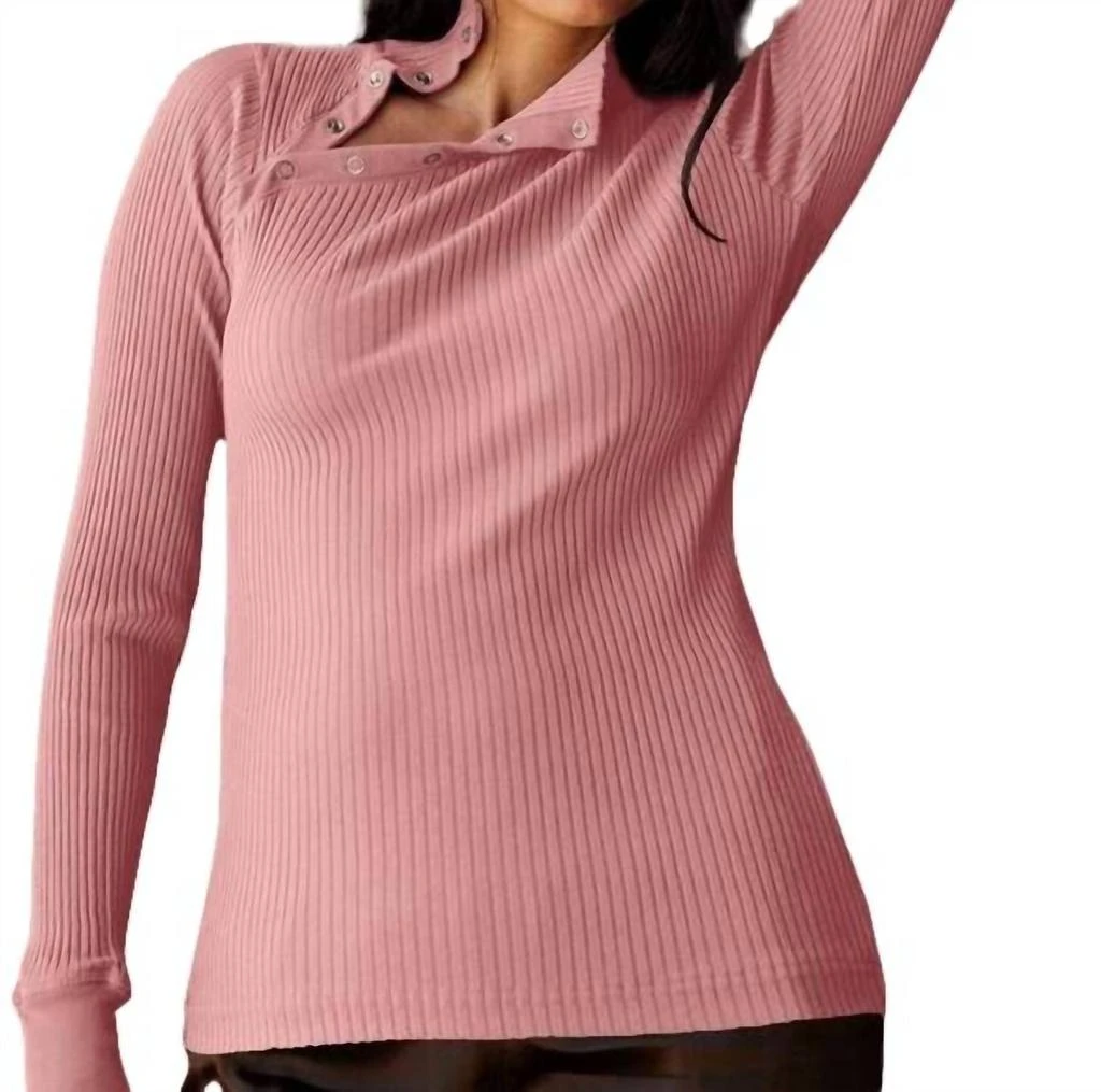 LAmade ANDRE LONG SLEEVE SNAP TURTLENECK TOP 4