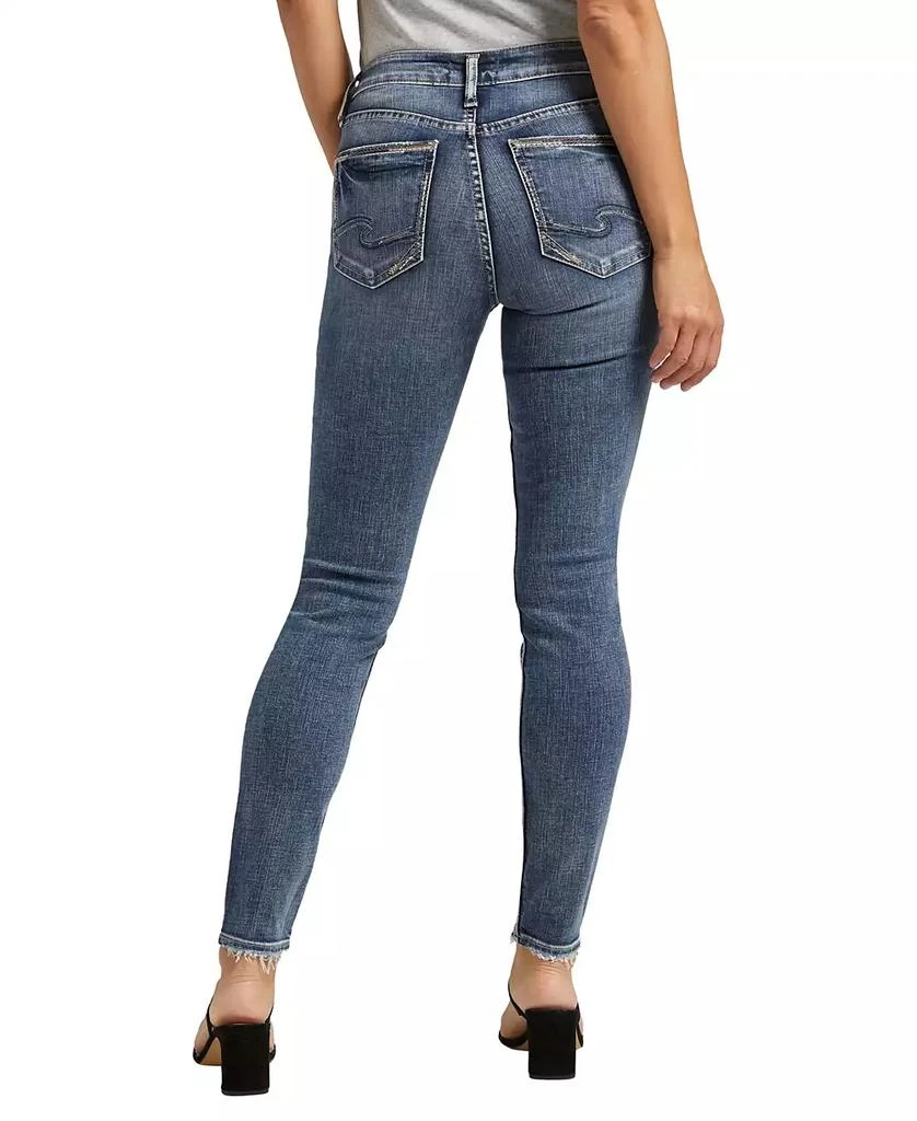 Silver Jeans Co. Women's Suki Mid Rise Curvy Fit Slim Skinny Jeans 2