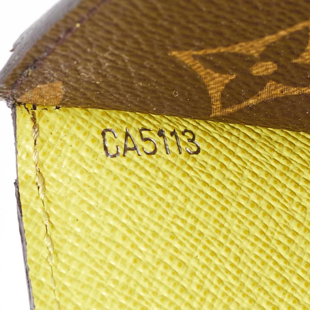 Louis Vuitton Louis Vuitton Yellow Epi Leather and Monogram Canvas Marie-Lou Wallet 9
