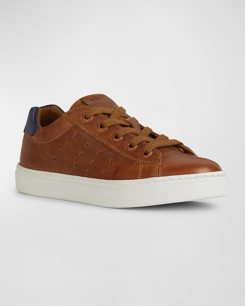 Geox Kid's Nashik Respira™ Leather Sneakers, Toddler/Kids 2
