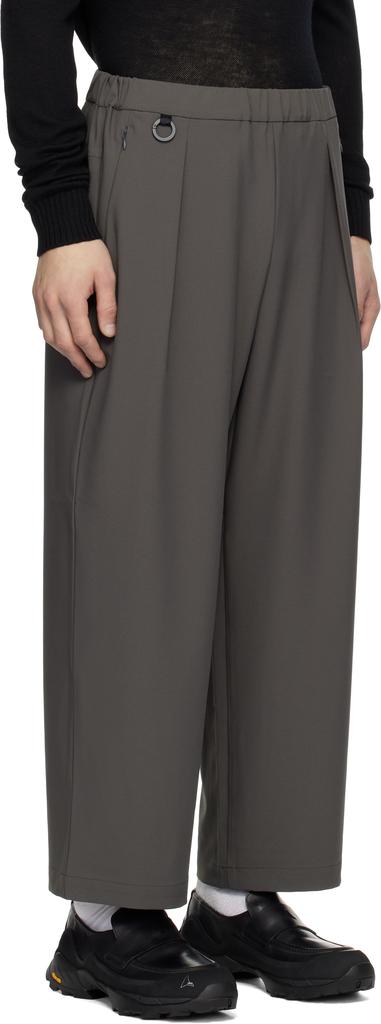 DESCENTE Gray Tech Regular Trousers