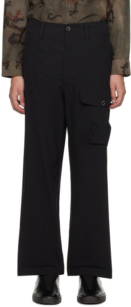 UMA WANG Black Paxton Cargo Pants