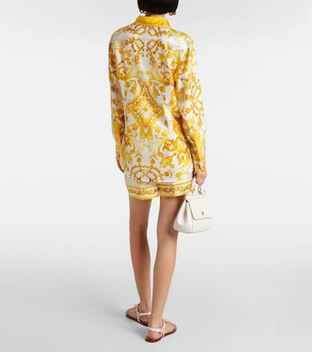 Dolce 
Gabbana Majolica silk twill shirt 3