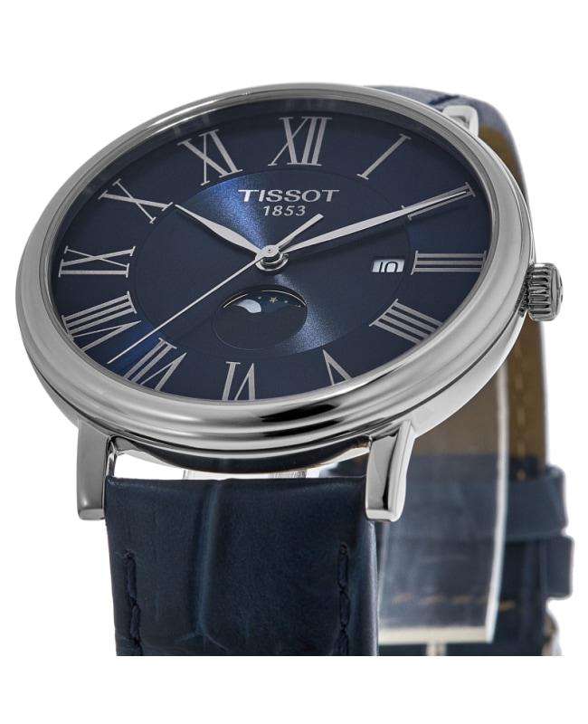 Tissot Tissot Carson Premium Blue Dial Leather Strap Men's Watch T122.423.16.043.00