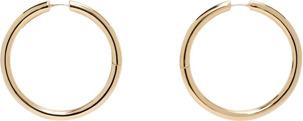 Laura Lombardi Gold Large Seamless Hoop Earrings