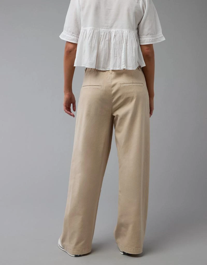 AE AE Stretch Linen-Blend High-Waisted Wide-Leg Trouser 2