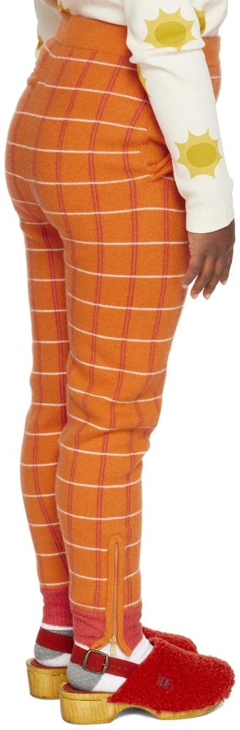Ligne Noire Kids Orange Check Lounge Pants 3