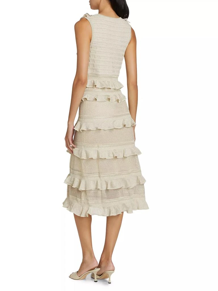 Zimmermann Crush Frilled V-Neck Midi-Dress 5