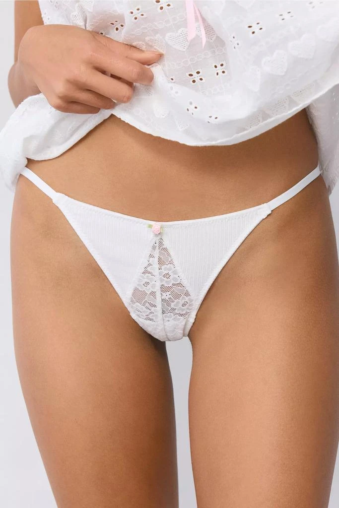 Out From Under Out From Under Love Bug Lace Thong 1