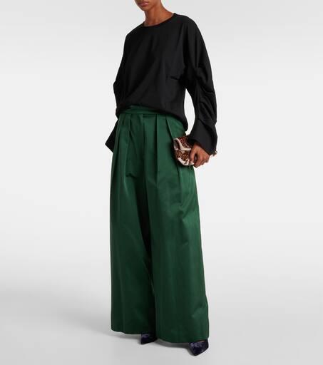 Dries Van Noten Ruched cotton jersey sweatshirt - Hoodies