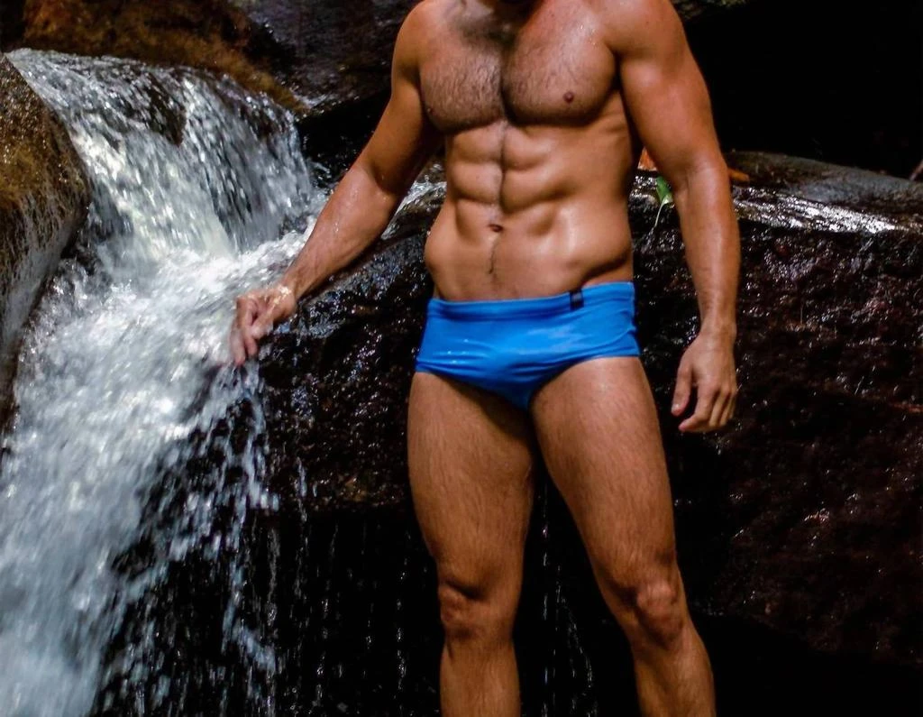 Abreu Clothing Abreu Clothing - Men's Classic Agua Azul Swim Brief 3