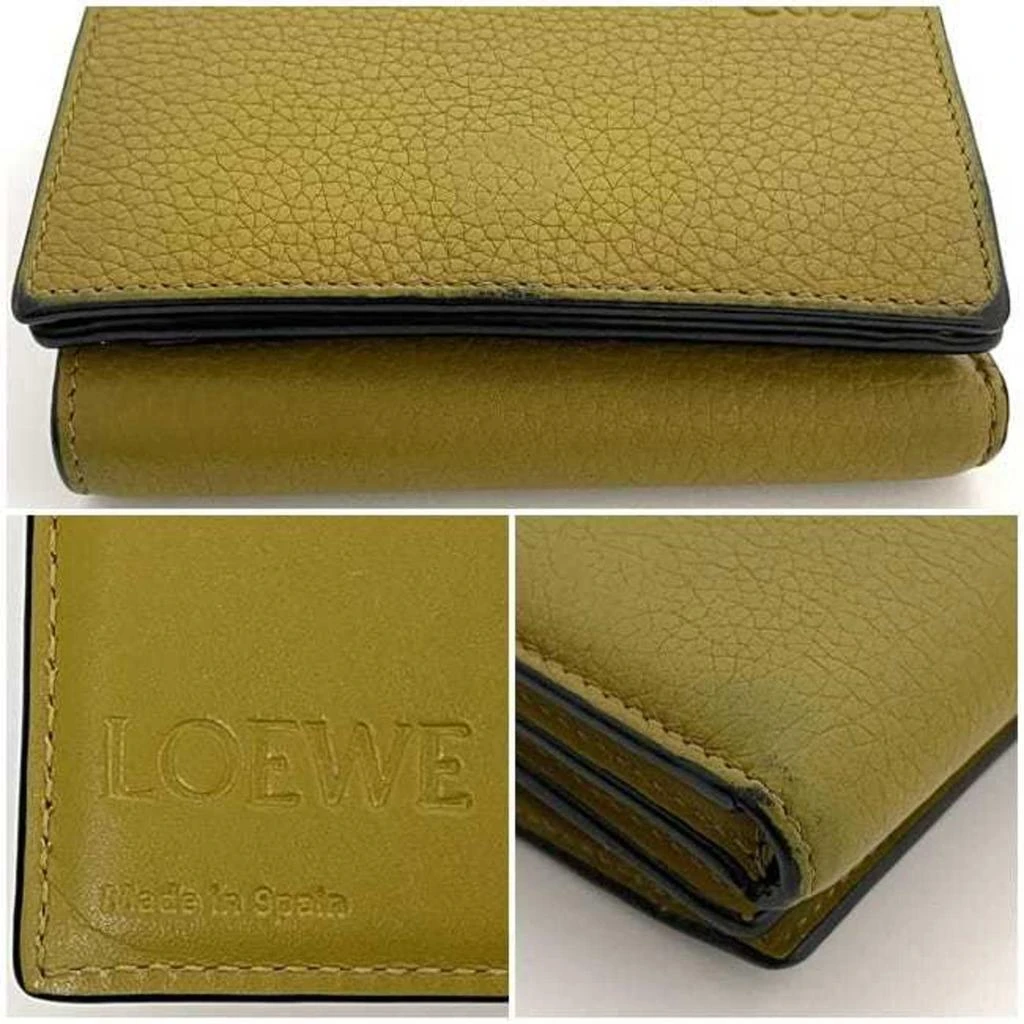 Loewe yellow Leather Wallet (Tri-Fold) (Pre-Owned) 5