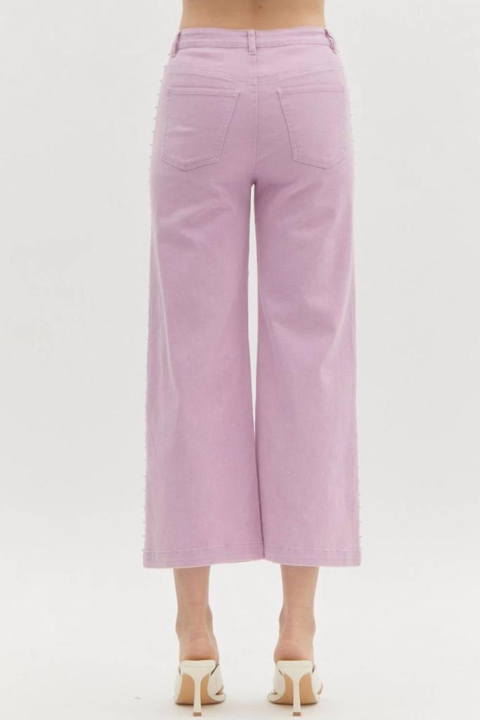 entro Entro - Dripping Pearl Denim Pants