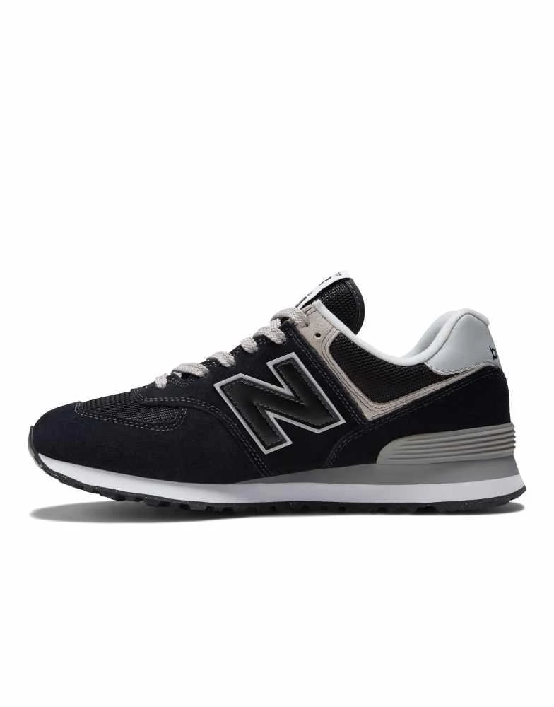 New Balance New Balance 574 trainers in metallic black 2