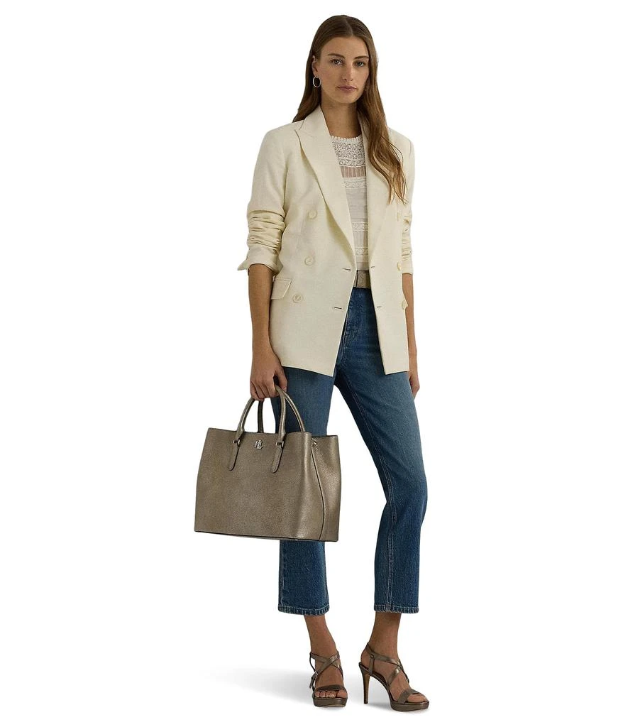 Lauren Ralph Lauren Double-Breasted Wool Crepe Blazer 4