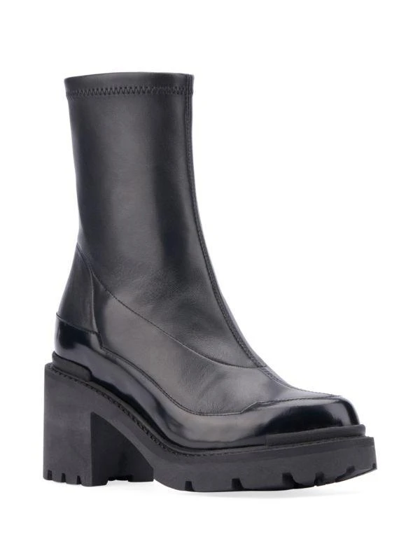 Aquatalia Vanna 80MM Stretch Leather Ankle Boots 2