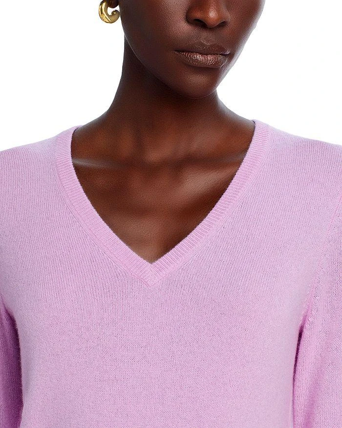 Bloomingdale's C by Bloomingdale's V-Neck Cashmere Sweater - Exclusive 4