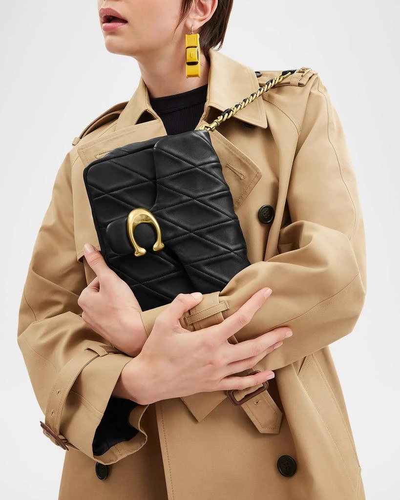 Coach Tabby Time Square Quilted Washed Leather Shoulder Bag 4