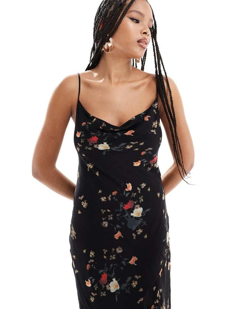 ALL SAINTS AllSaints Charlotte Kora maxi dress in black 2
